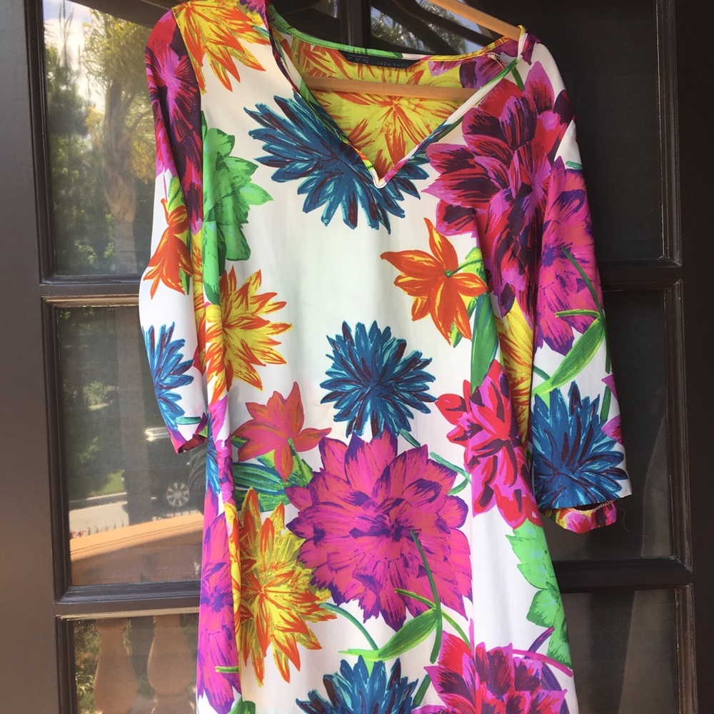 Zara Long-Sleeved Shirt Dress